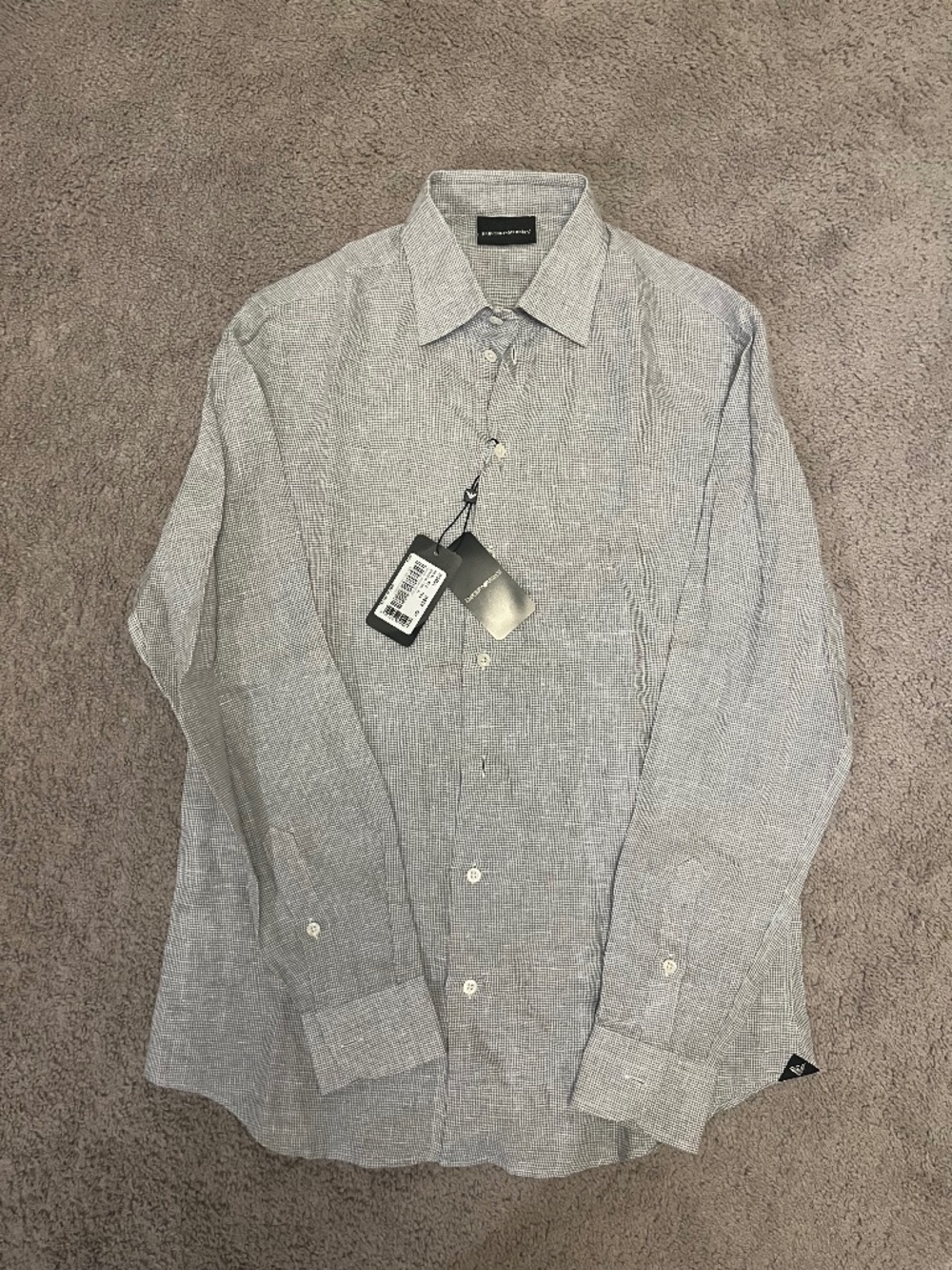 NWT Emporio Armani French Collar Button Down Shirt